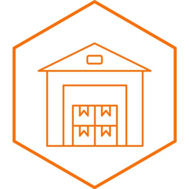 Soyut arkaplanda depolama simgesi izole edildi