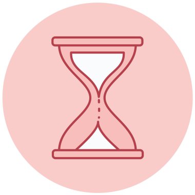 Kum saati. Web simgesi basit illüstrasyon