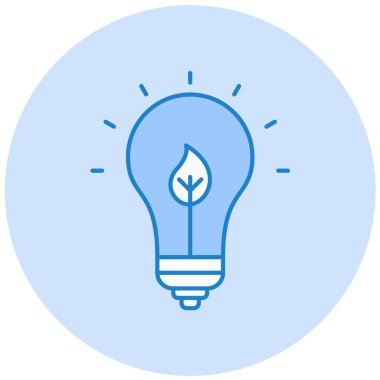 Ampul. Web simgesi basit illüstrasyon