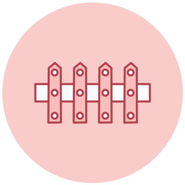 çit vektör simgesi modern basit tasarım