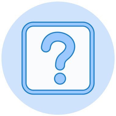 soru işareti simgesi, vektör illüstrasyonu