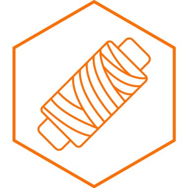 İp ikonu çizimi. Web için bir grup şeker vektör simgesi