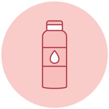 Su şişesi. Basit resimleme