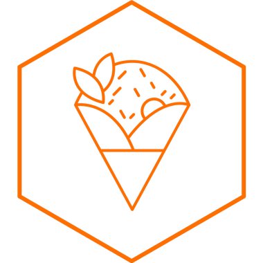 Gıda simgesinin vektör illüstrasyonu