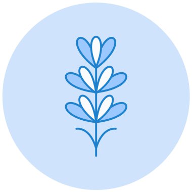 Çiçek. Web simgesi basit illüstrasyon