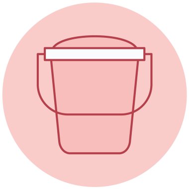 Kova. Web simgesi basit illüstrasyon