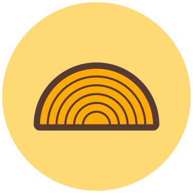 Dairesel bir simgenin vektör illüstrasyonu