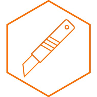 Bıçak ikonu. vektör illüstrasyonu