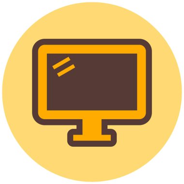 Bilgisayar ekranı. Web simgesi