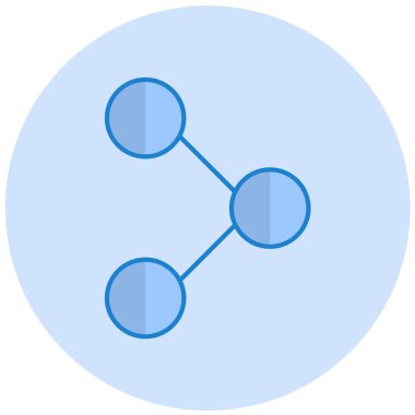 Paylaş. Web simgesi basit illüstrasyon