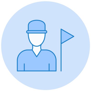 İnsan simgesinin vektör illüstrasyonu