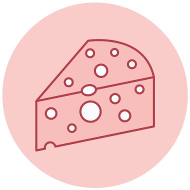 Peynir. Web simgesi basit illüstrasyon