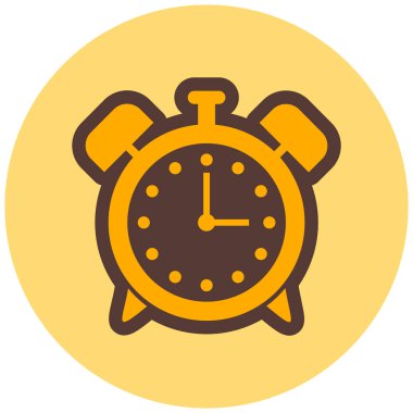 Saat. Web simgesi basit illüstrasyon