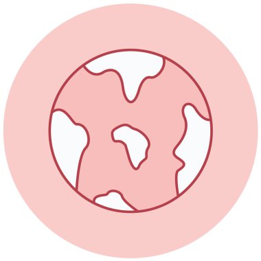 Toprak. Web simgesi basit illüstrasyon