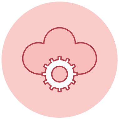 Bulut. Web simgesi basit tasarım