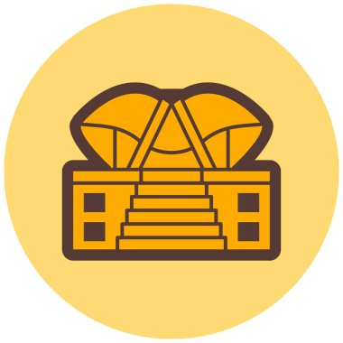 Bir hediye simgesinin vektör illüstrasyonu