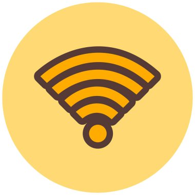 wifi sinyal simgesi, vektör illüstrasyonu basit tasarım