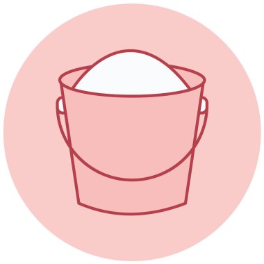 Kova. Web simgesi basit illüstrasyon