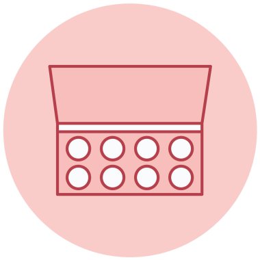 Makyaj. Web simgesi basit tasarım