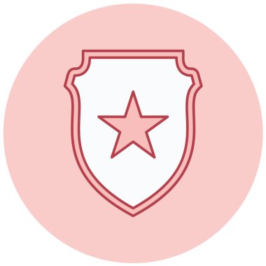 Kalkan. Web simgesi basit illüstrasyon