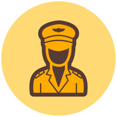 Bir polis memurunun vektör çizimi