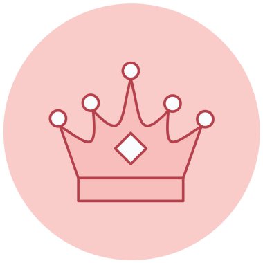 taç simgesi vektör illüstrasyonu