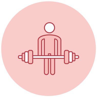 Fitness simgesinin vektör illüstrasyonu