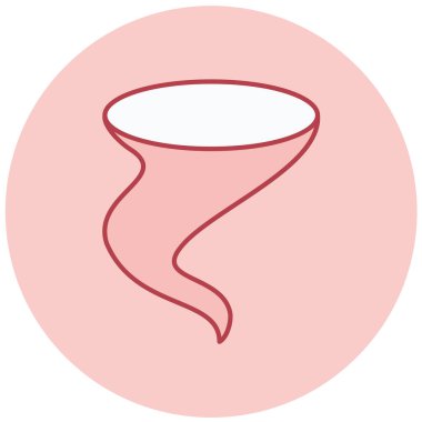 Tornado simgesi, basit tasarım vektör çizimi