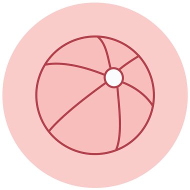 Top simgesinin vektör illüstrasyonu