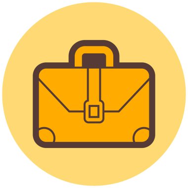 Çanta. Web simgesi basit illüstrasyon