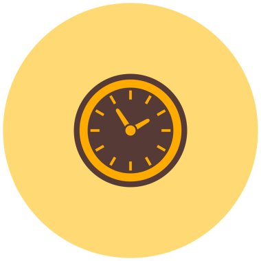 Saat. Web simgesi basit illüstrasyon