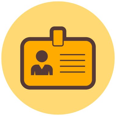 Kimlik kartı. Basit resimleme