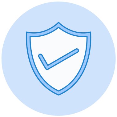 Kalkan. Web simgesi basit illüstrasyon