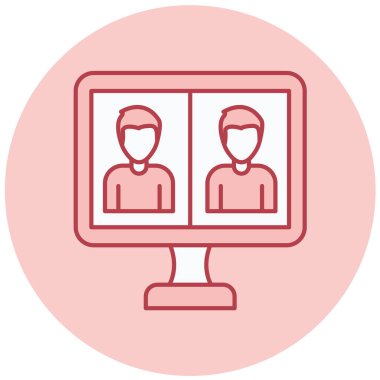 kullanıcı. Web simgesi basit illüstrasyon