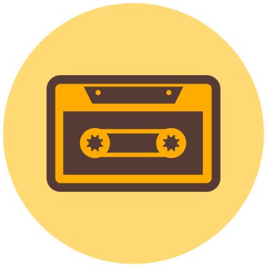 bant kaset renkli vektör simgesi