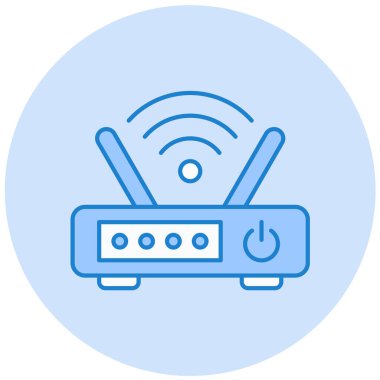 Wi-fi yönlendirici. Basit resimleme