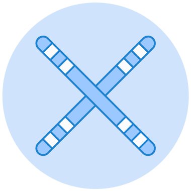 beysbol yarasa simgesi vektör çizimi tasarımı