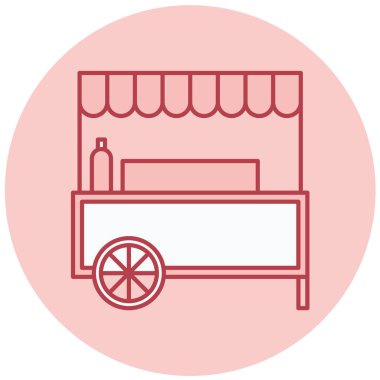 Dükkan. Web simgesi basit tasarım