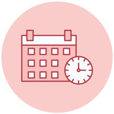 Takvim simgesi vektör illüstrasyonu