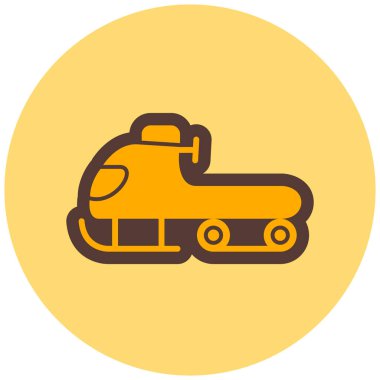 Kar arabası. Web simgesi basit illüstrasyon