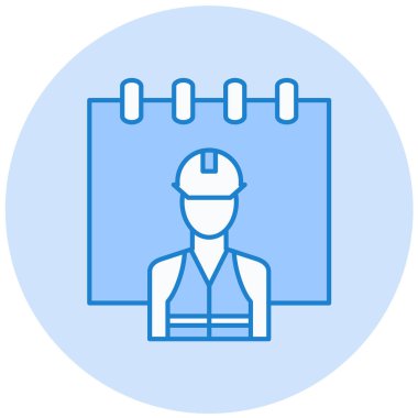 İnşaat işçisi. Basit tasarım