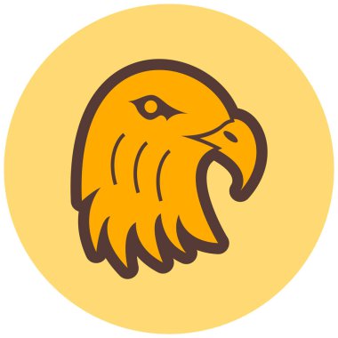 Kartal. Web simgesi basit illüstrasyon