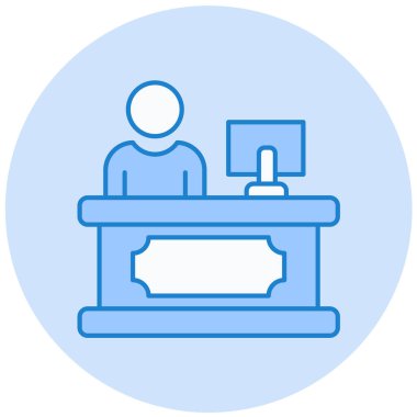 İş ve eğitim çizgisi ikonu. vektör illüstrasyonu