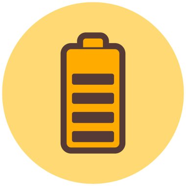 Pil. Web simgesi basit illüstrasyon