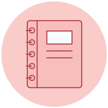 Not defteri. Web simgesi basit illüstrasyon