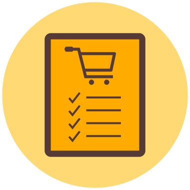 Alışveriş. Web simgesi basit illüstrasyon