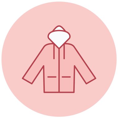 Ceket. Web simgesi basit illüstrasyon