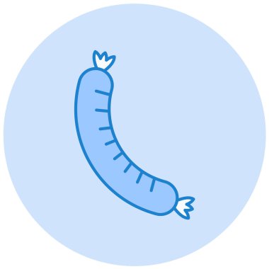 Sosis. Web simgesi basit illüstrasyon