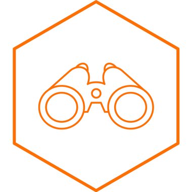 Web ve mobil tasarım için dürbün simgesi