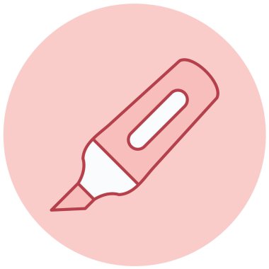 İşaretleyici. Web simgesi basit illüstrasyon